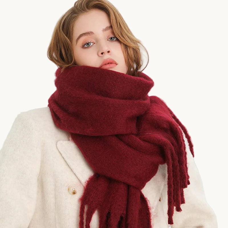 Écharpe XXL Cocon à Franges